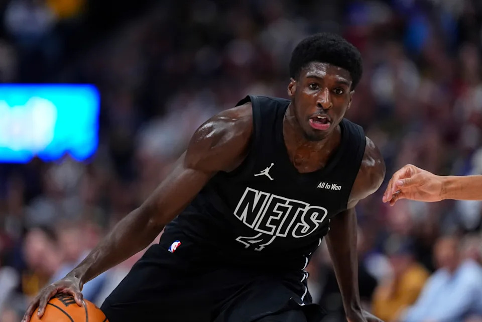 Brooklyn Nets guard Drake Powell (4)Ron Chenoy-Imagn Images