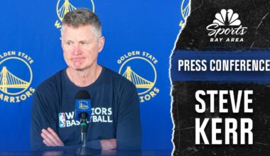 Steve Kerr discusses ‘developing rhythm’ with Kristaps Porziņģis – NBC Sports Bay Area & California