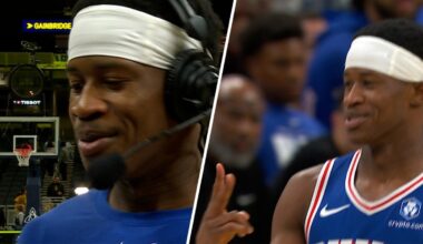 VJ Edgecombe gives hilarious reaction about his airballs – NBC Sports Philadelphia