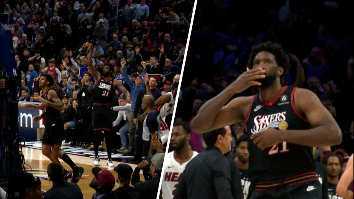 Joel Embiid hits dagger three to secure win over Miami Heat – NBC Sports Philadelphia
