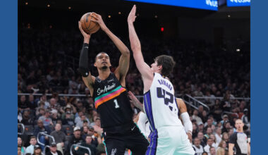 Wembanyama has 28 points, 15 rebounds to lead Spurs to eighth straight win, 139-122 over Kings