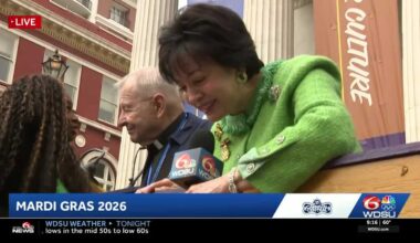 New Orleans Saints and Pelicans owner wishes a Happy Mardi Gras