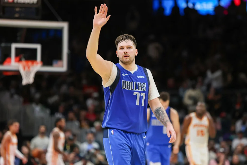 Former Dallas Mavericks guard Luka Doncic (77) Brett Davis-USA TODAY Sports