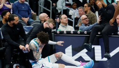 LaMelo Ball leaves game against Pelicans briefly, returns after collision with coach |