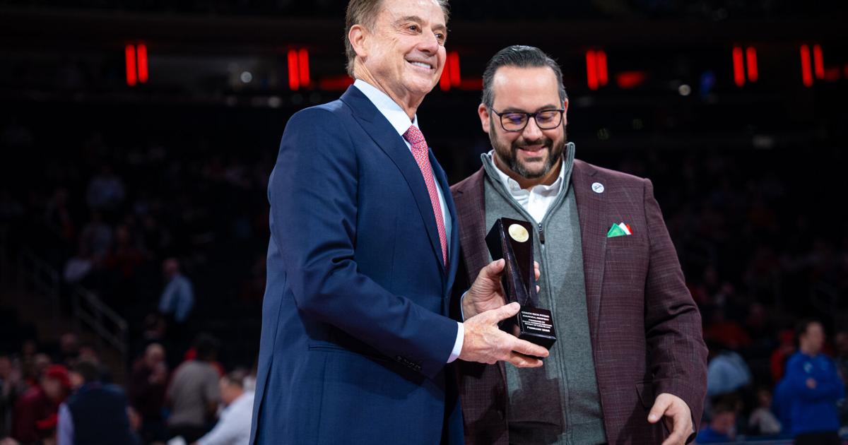 Proud papa Rick Pitino gets another hard-fought milestone win against his 'brilliant' son | Basketball