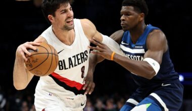 Randle has 41 points and the Timberwolves dominate the Blazers 133-109 |