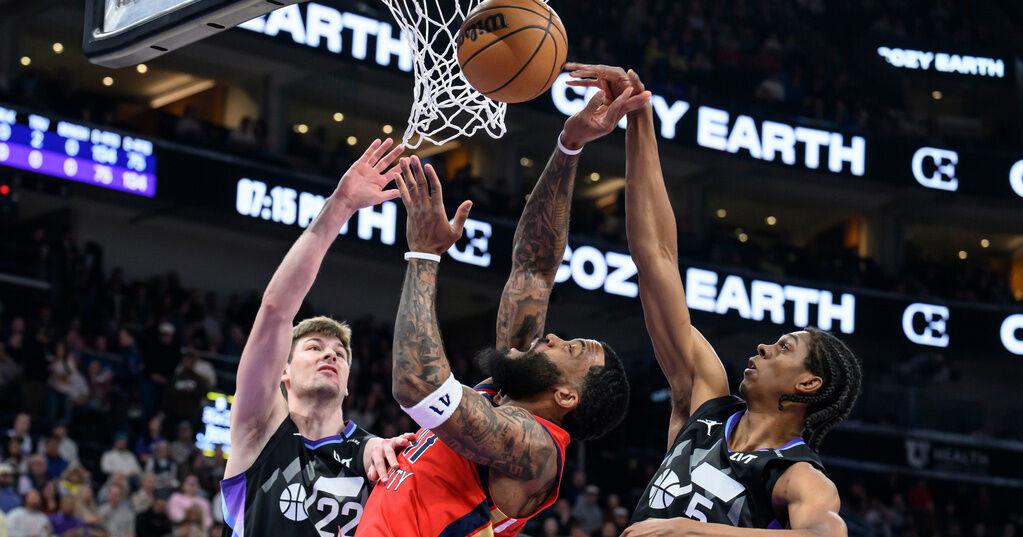 Bey scores 42 points, Pelicans beat Jazz 129-118 to open 2-game set in Utah | Sports