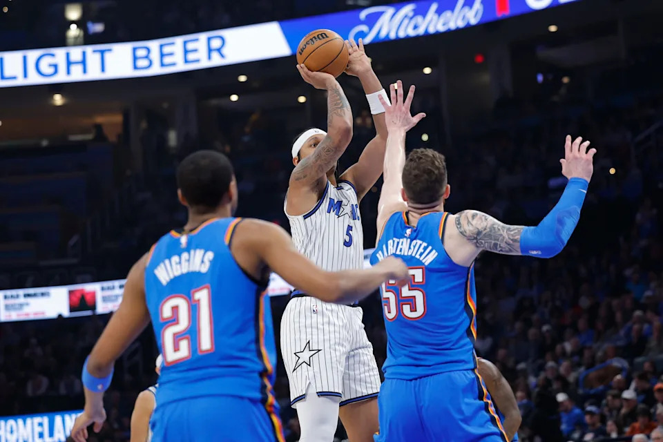 Feb 3, 2026; Oklahoma City, Oklahoma, USA; during the second quarter at Paycom Center. Mandatory Credit: Alonzo Adams-Imagn Images