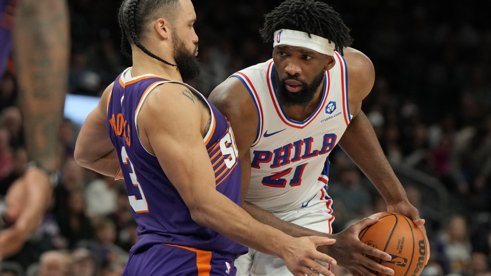 76ers star Joel Embiid out vs. Hawks, underscoring a frustrating trend