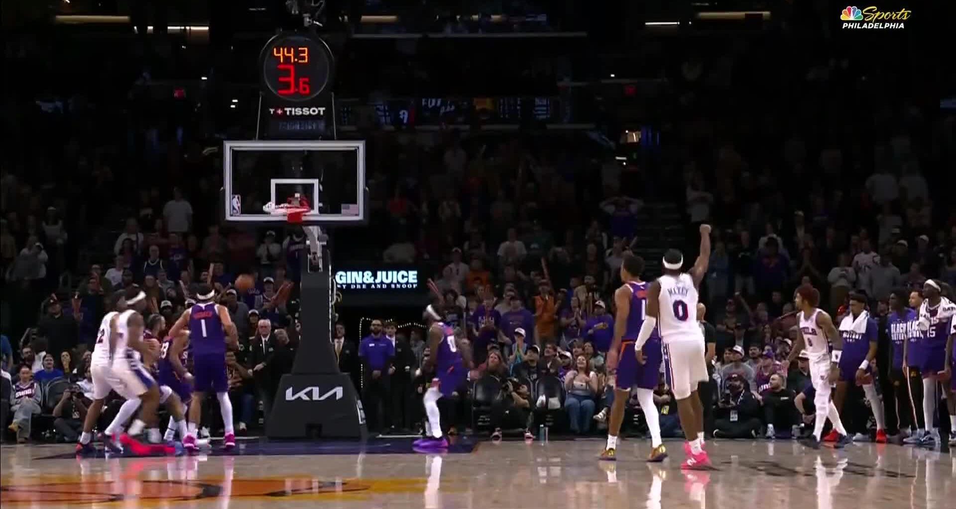 Embiid scores 33, Maxey adds 29 and the 76ers beat the Suns 109-103 for 6th win in 7 games