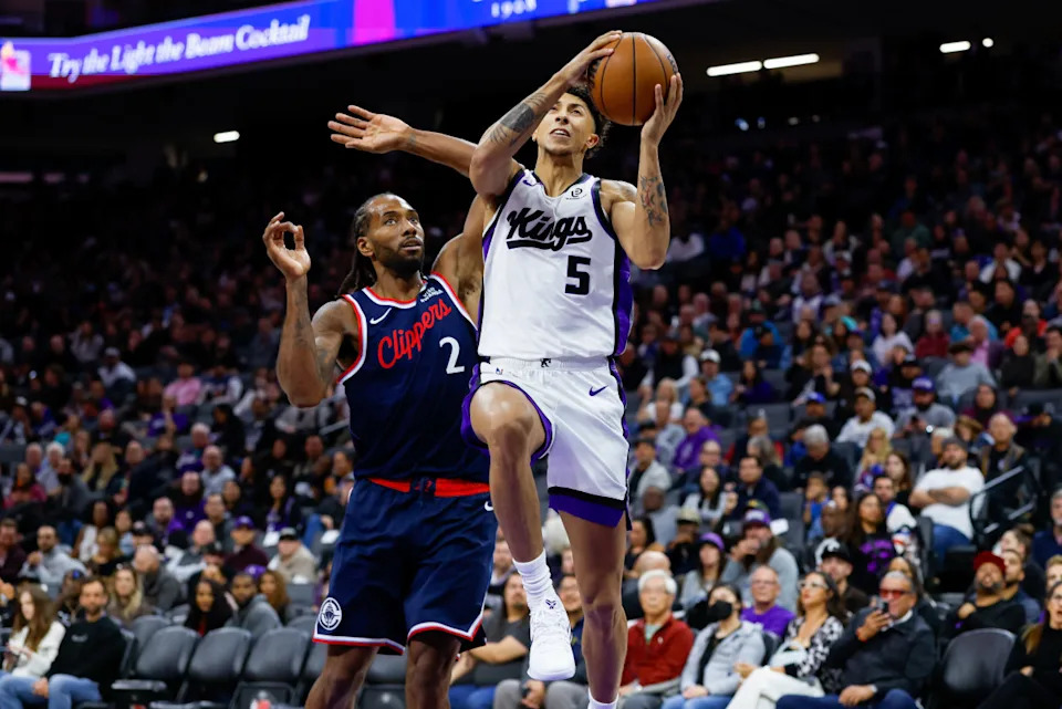 Sacramento Kings guard Nique Clifford (5)Credit&colon; Sergio Estrada-Imagn Images