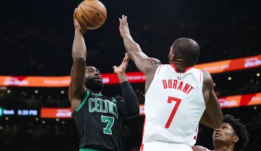Jaylen Brown joins four other Celtics on injury report ahead of Rockets showdown