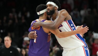 Suns' Devin Booker explains double techs with Sixers star Joel Embiid