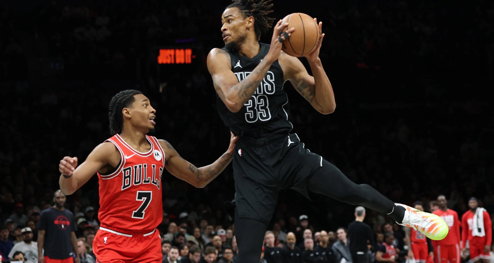 Nic Claxton drops 28 in 123-115 win over Bulls