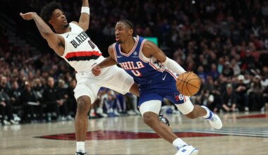 Nick Nurse discusses road trip after Sixers fall to Trail Blazers