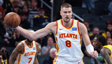 Warriors' Kristaps Porzingis brushes off talk of impending free agency