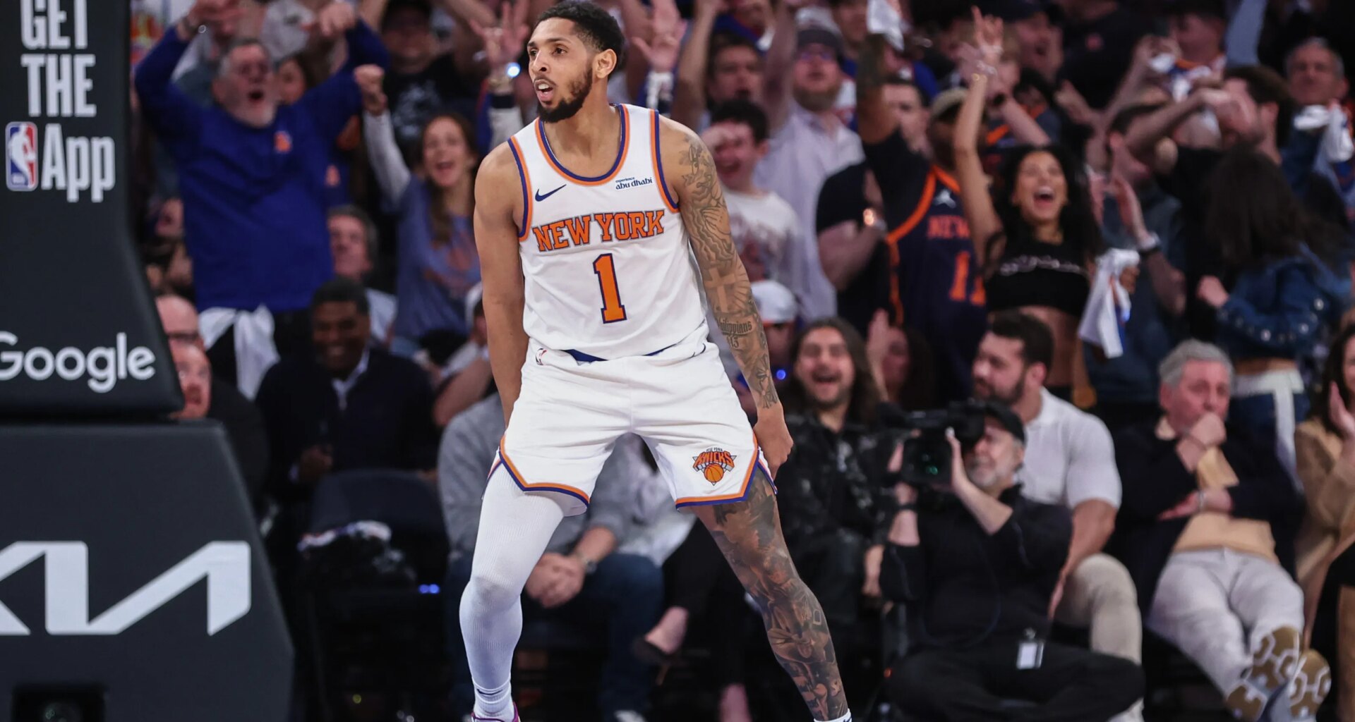 Cam Payne reacts to his return to the Philadelphia 76ers on a deal