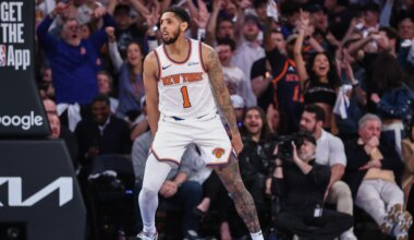 Cam Payne reacts to his return to the Philadelphia 76ers on a deal