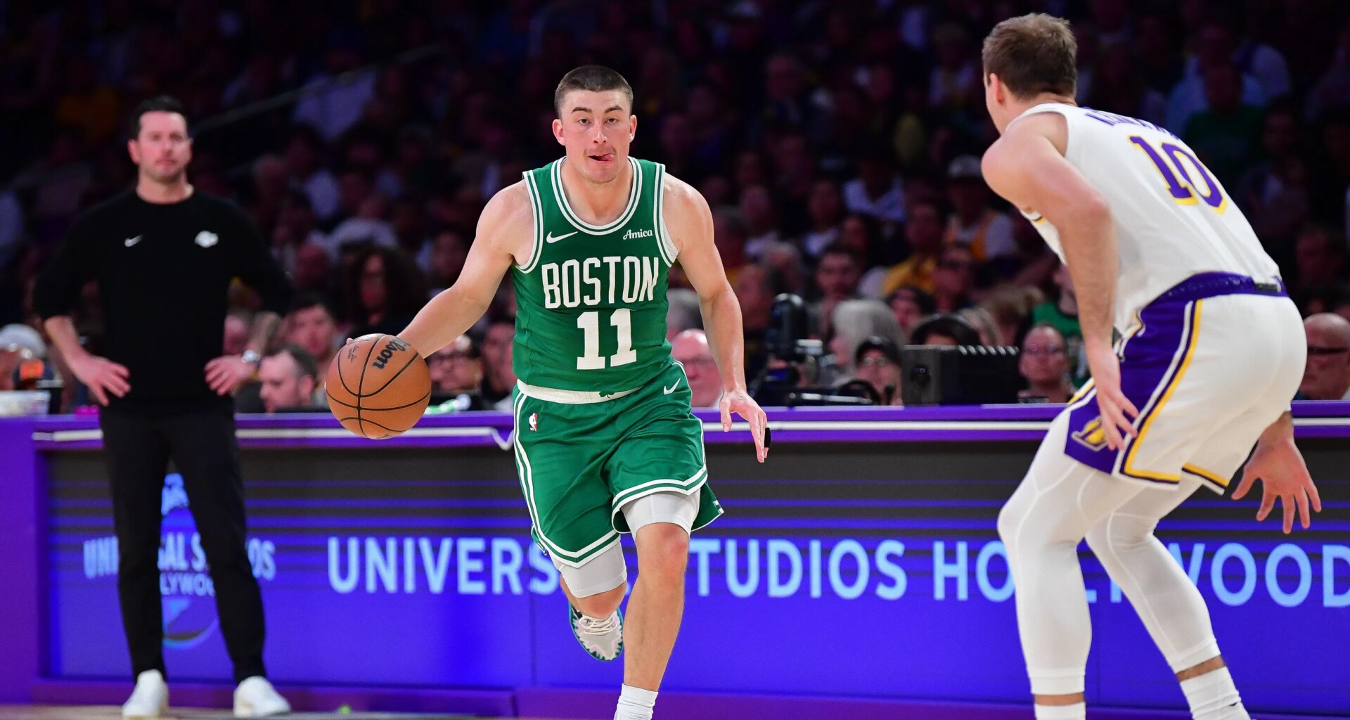 Jaylen Brown is impressed, but not surprised, by Payton Pritchard's recent hot streak