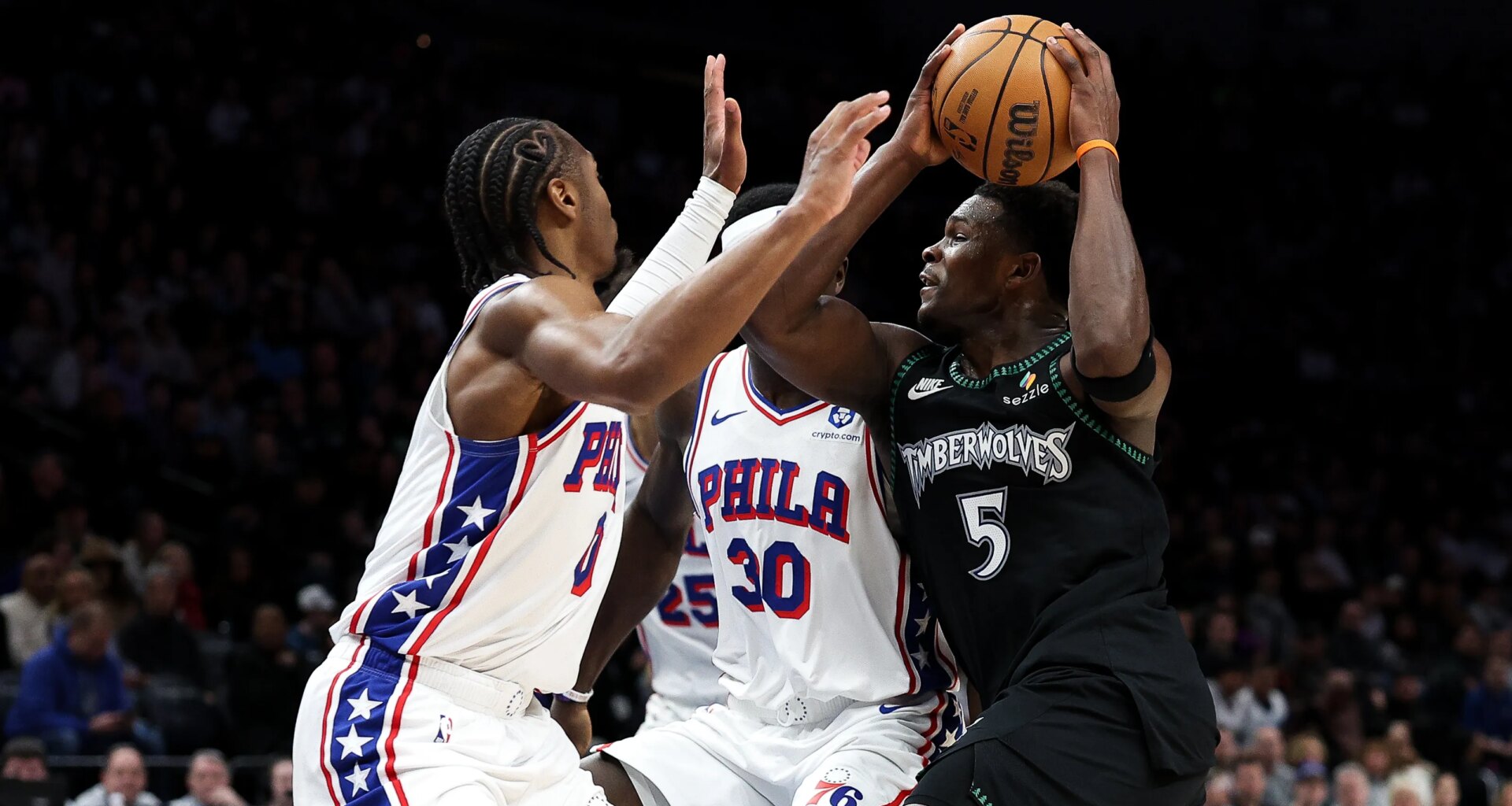 76ers' Tyrese Maxey discusses matchup with Wolves star Anthony Edwards