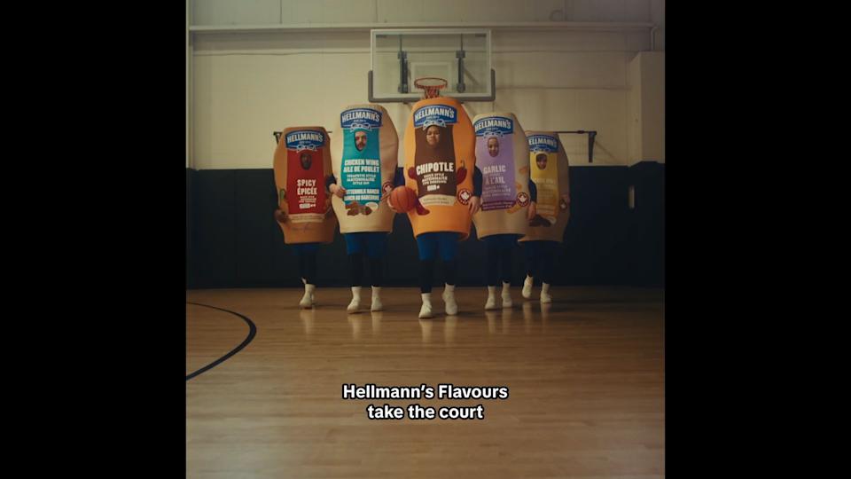 Hellmann's Starting Five Flavours – Chipotle, Garlic, Spicy, Buttermilk Ranch and Garlic Parmesan - step onto the court with Toronto Raptors forward Brandon Ingram
