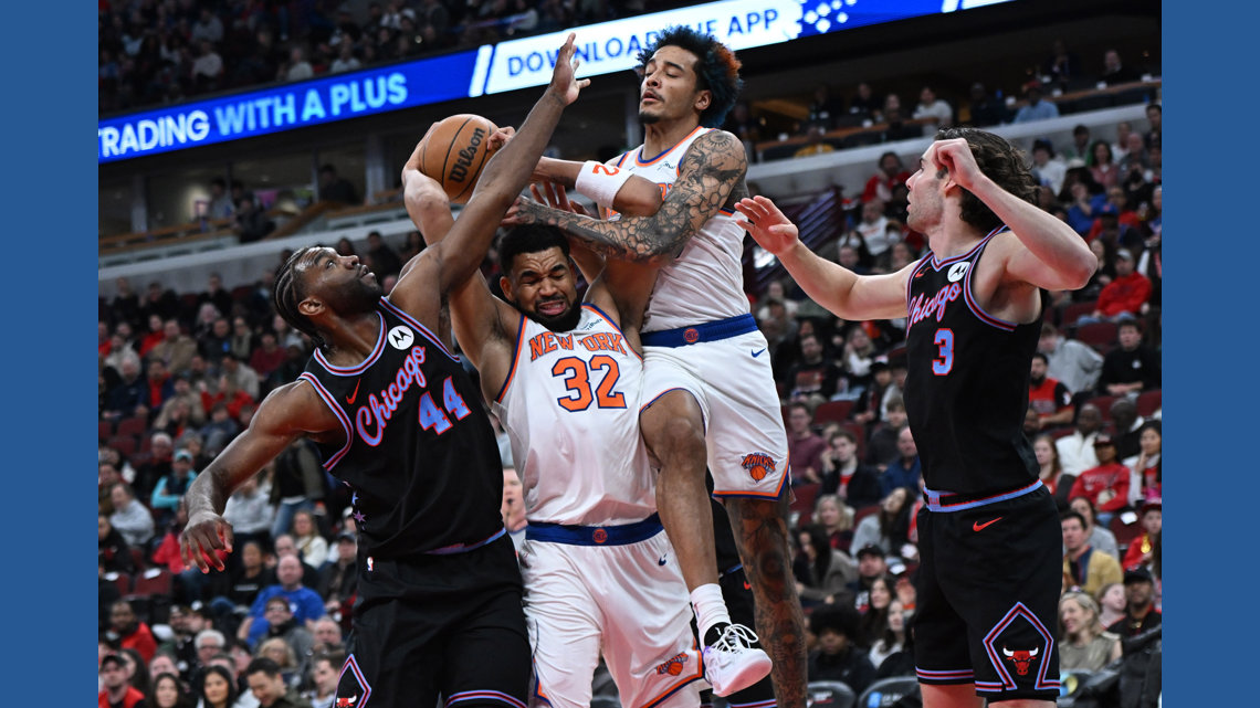 Towns has 28 points and 11 rebounds, Knicks top Bulls 105-99