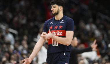 Jakucionis hits 6 3-pointers without a miss in Heat’s 132-101 romp over Wizards