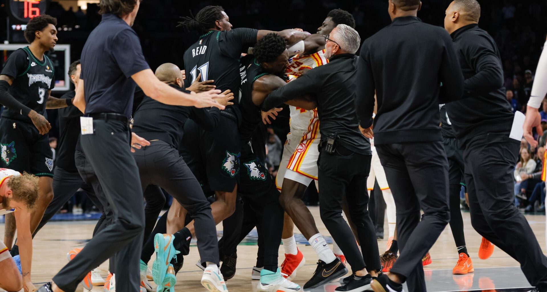 NBA fines Hawks' Mouhamed Gueye and Timberwolves' Naz Reid $35,000 each