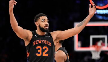 This offensive foul wasn't Karl-Anthony Towns' fault