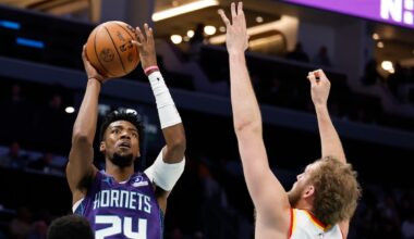 Brandon Miller scores 31 points, Hornets hold on to beat Hawks 110-107