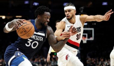 Randle has 41 points and the Timberwolves dominate the Blazers 133-109