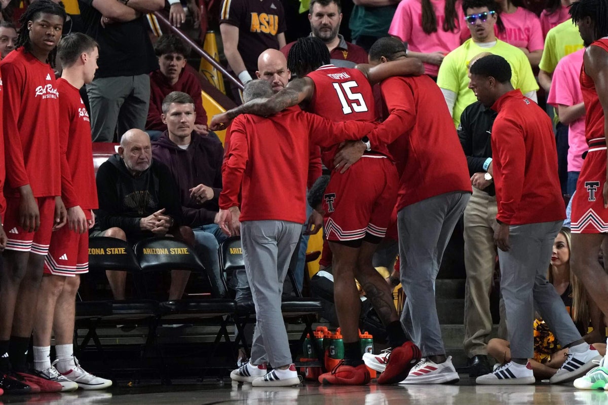 Texas Tech basketball star JT Toppin out for season with ACL tear