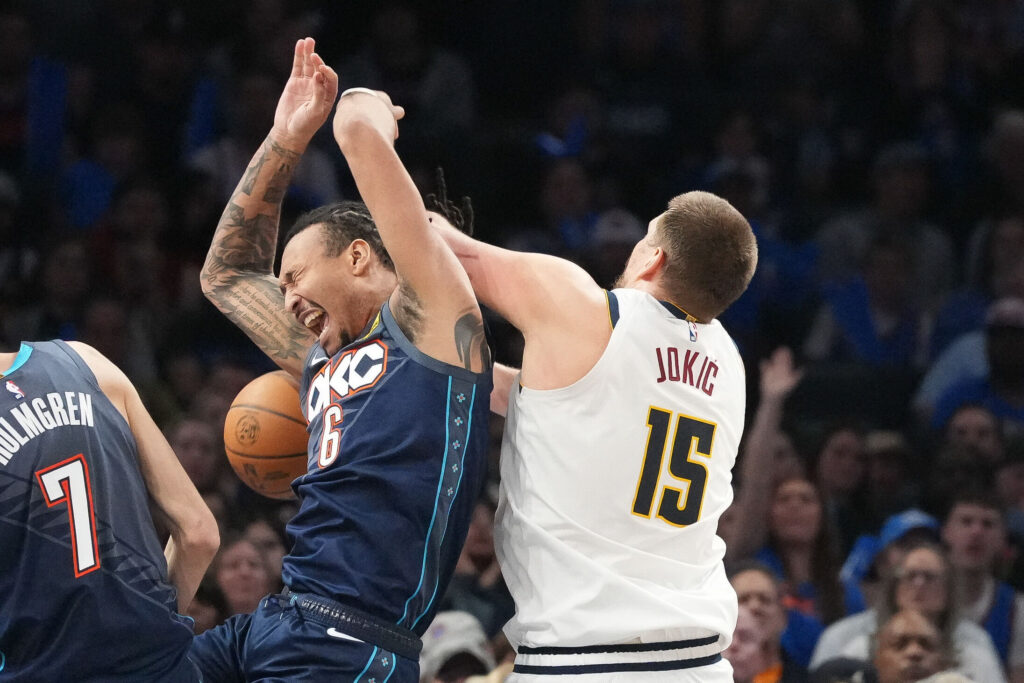 Tempers flare during another tightly contested matchup between Denver Nuggets, Oklahoma City Thunder