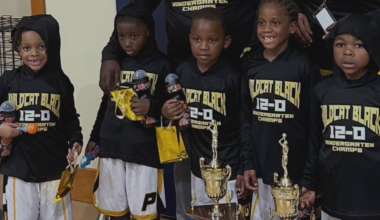 Five Valdosta kindergarteners finish their undefeated basketball season