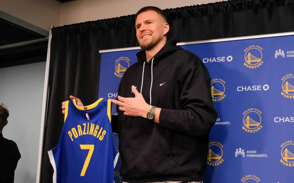 Warriors' Dunleavy talks Porzingis, Draymond Green, Kuminga and trades
