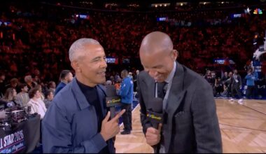 Barack Obama roasts Reggie Miller during NBA All-Star Game