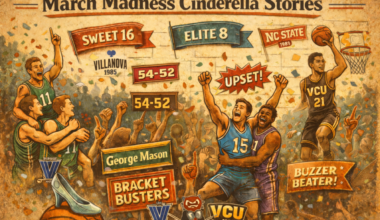 Biggest March Madness Cinderella runs, which include NC State, Villanova, VCU,