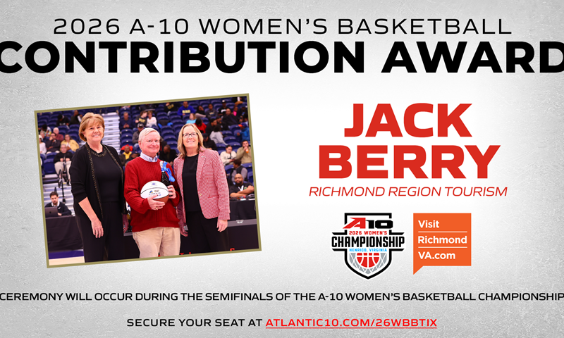 Atlantic 10 to Honor Jack Berry with 2026 Women’s Basketball Contribution Award