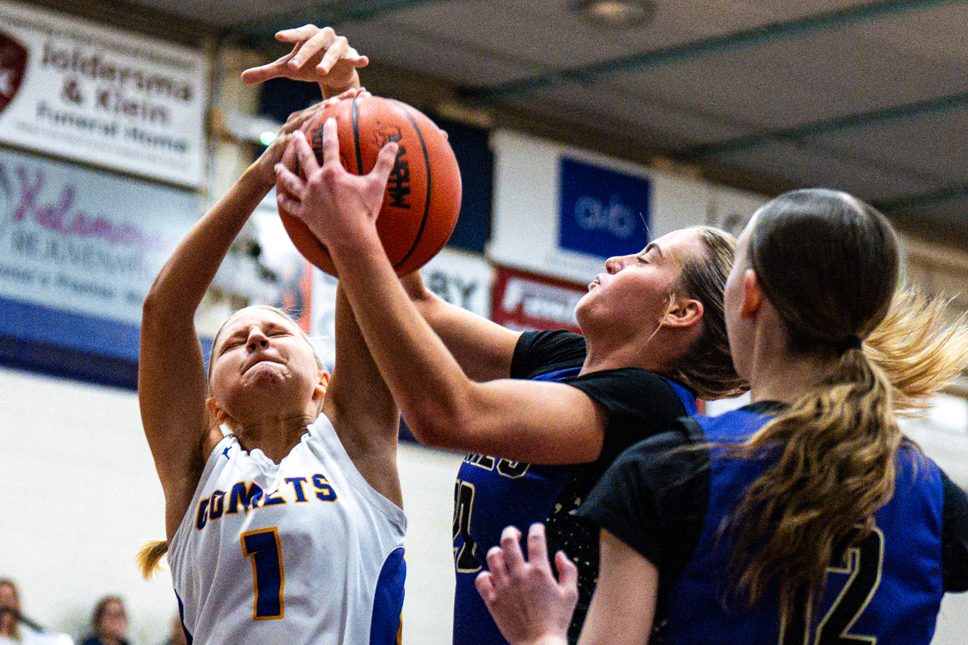 Scenes during a girls high school basketball game between Kalamazoo Christian and Schoolcraft at Kalamazoo Christian High School in Kalamazoo, Mich. on Friday, Feb. 13, 2026.