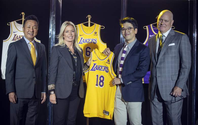 Jeanie Buss, Tim Harris, Lakers