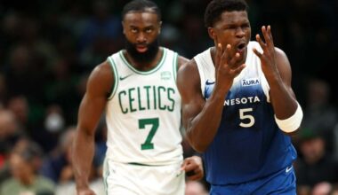 How Jaylen Brown reacted to Anthony Edwards not wanting him to date his sister