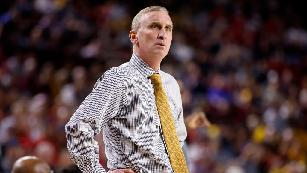 Arizona State men's basketball coach Bobby Hurley...