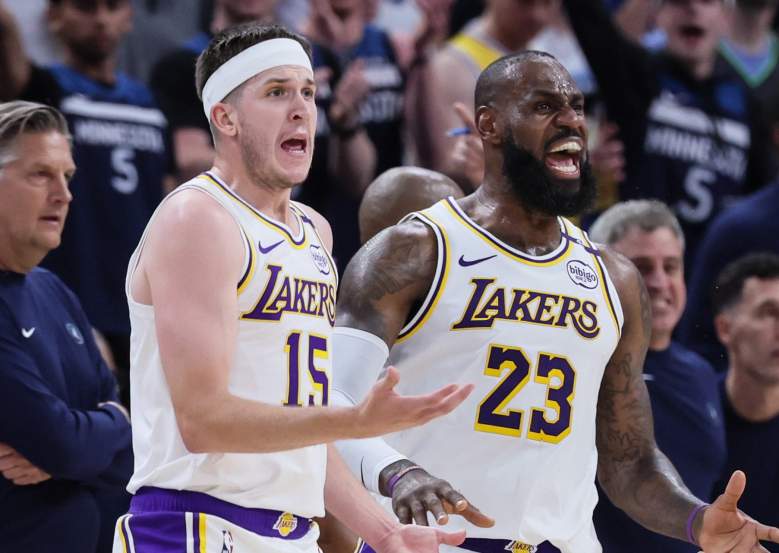 Austin Reaves and LeBron James