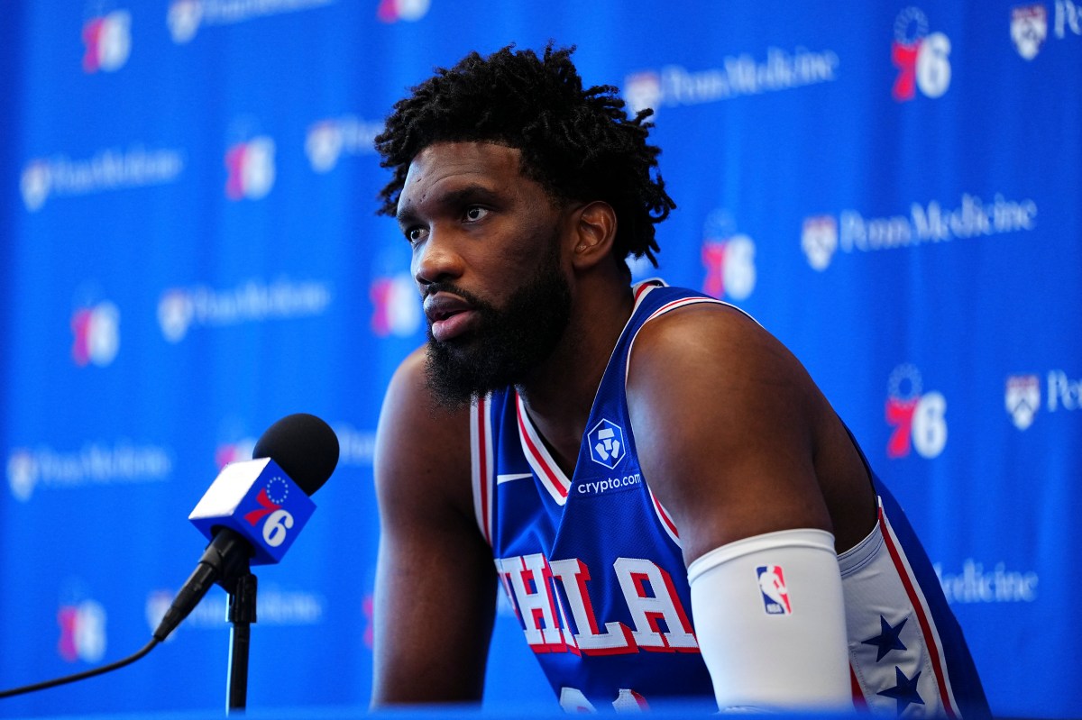 Philadelphia 76ers center Joel Embiid.