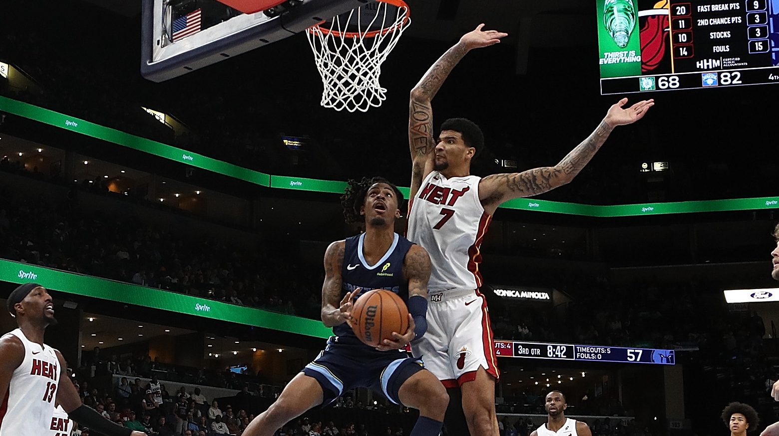 Ja Morant Memphis Grizzlies Kel'el Ware Miami Heat