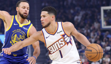 Devin Booker Steph Curry out Suns Warriors on Prime...
