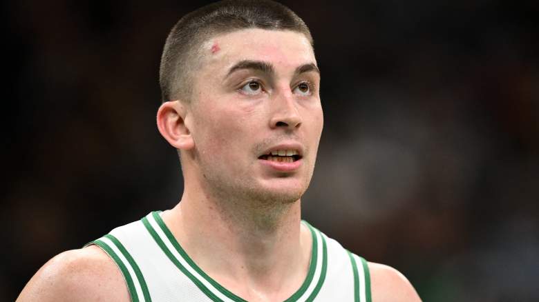 Payton Pritchard #11 of the Boston Celtics