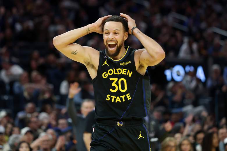 Golden State Warriors guard Stephen Curry during an NBA game.