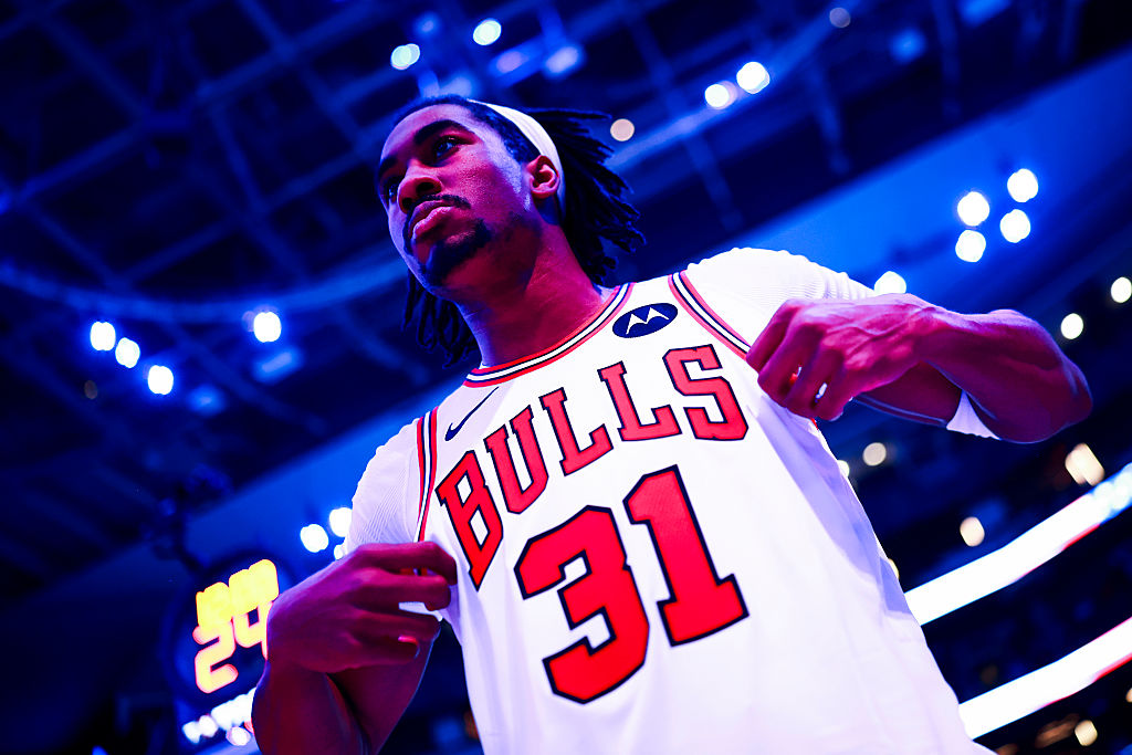 TORONTO, CANADA - FEBRUARY 5: Jaden Ivey #31 of the Chicago Bulls looks on before the game against the Toronto Raptors on February 5, 2026 at the Scotiabank Arena in Toronto, Ontario, Canada. NOTE TO USER: User expressly acknowledges and agrees that, by downloading and or using this Photograph, user is consenting to the terms and conditions of the Getty Images License Agreement. Mandatory Copyright Notice: Copyright 2026 NBAE (Photo by Vaughn Ridley/NBAE via Getty Images)