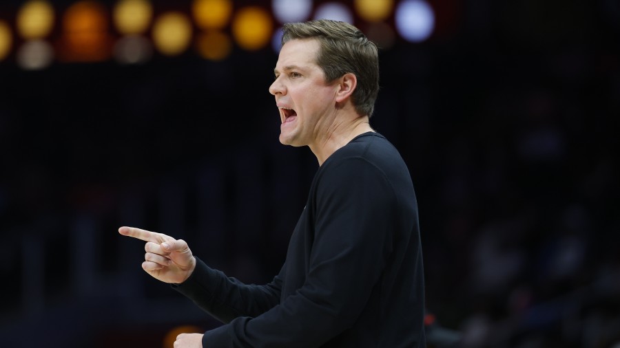 Head coach Will Hardy of the Utah Jazz...